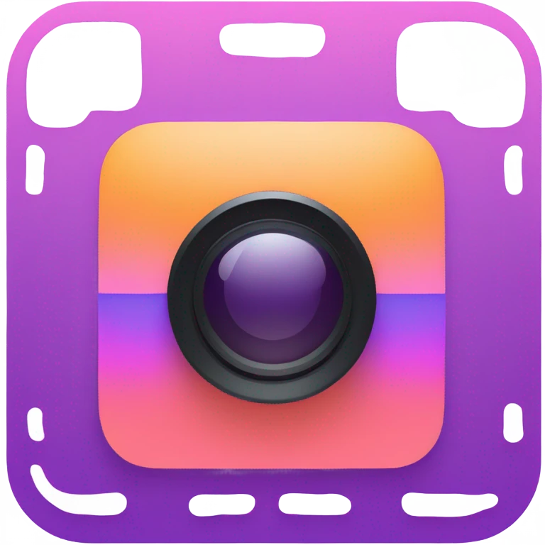 Instagram logo emoji