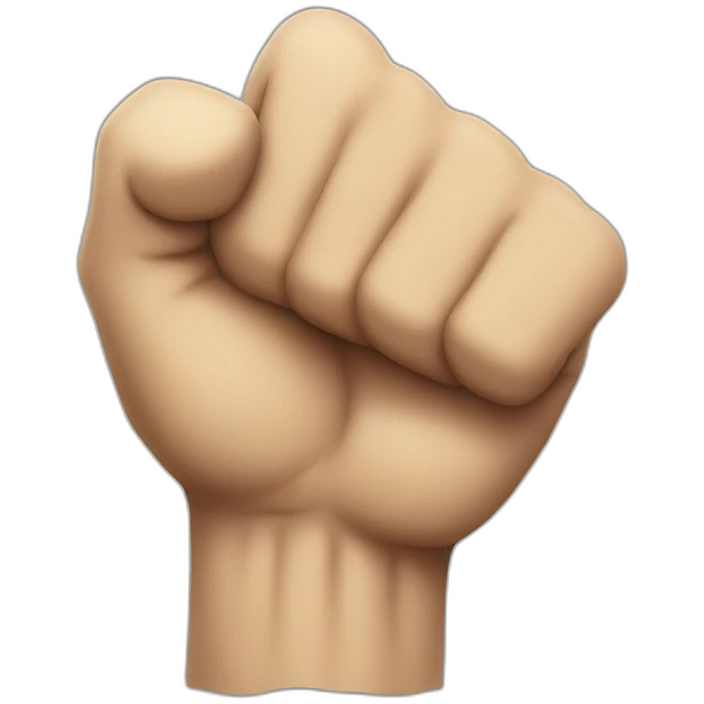 Angry fist emoji