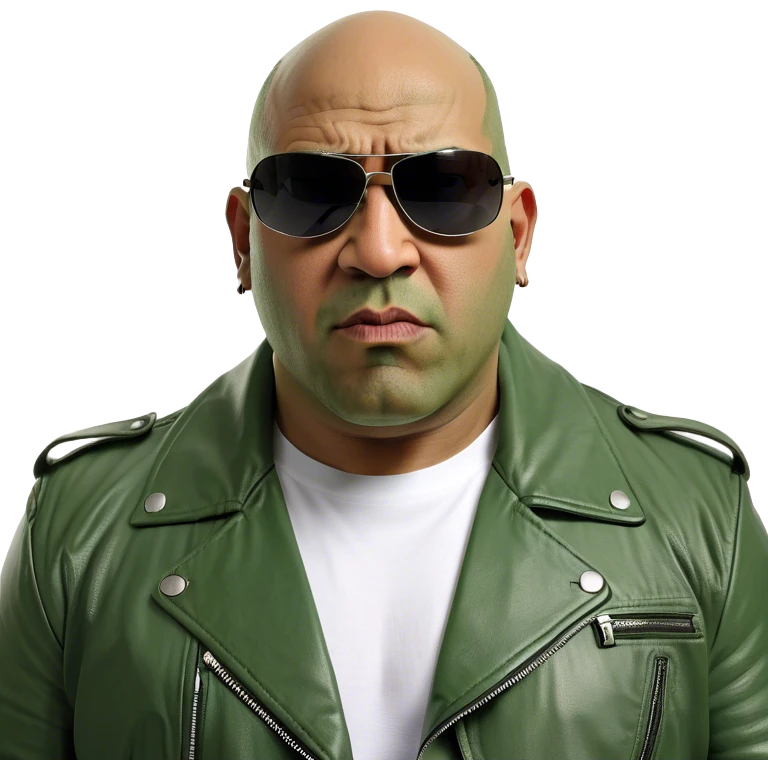 Big bald guy from the Dominican Republic being very mean emoji