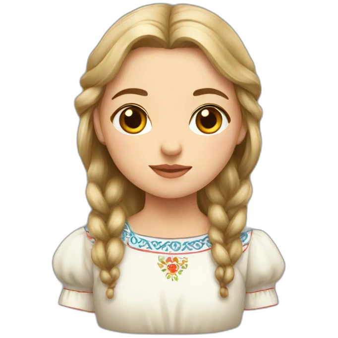 slavic girl emoji