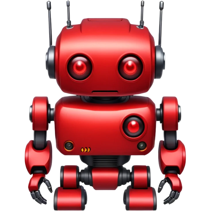 RED Robot Cyberpunk emoji