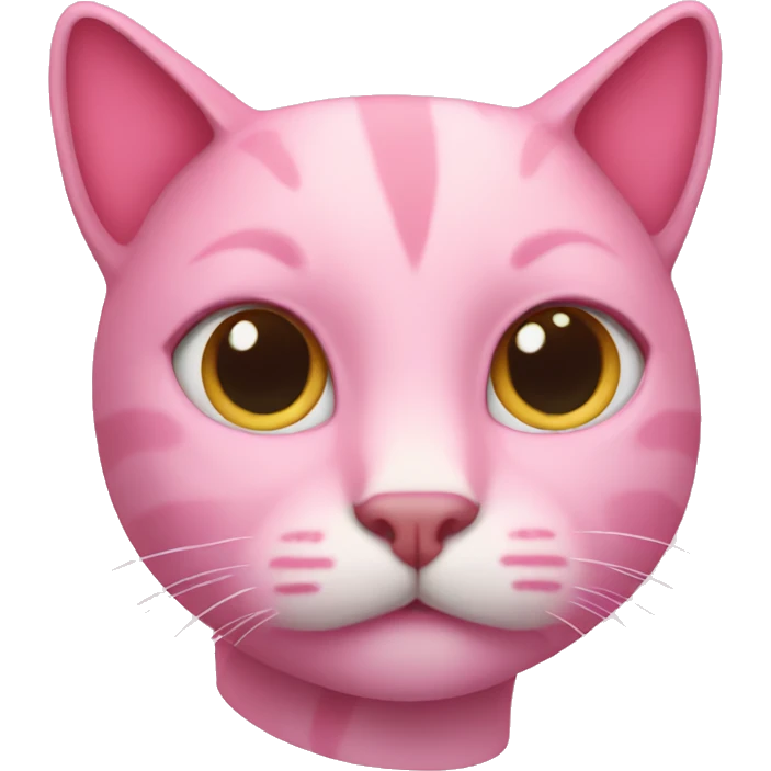 Pink cat emoji