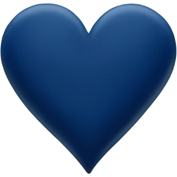 Navy blue heart emoji