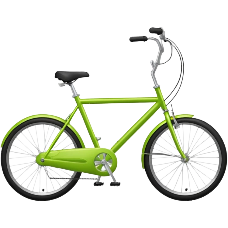 Lime green bicycle  emoji