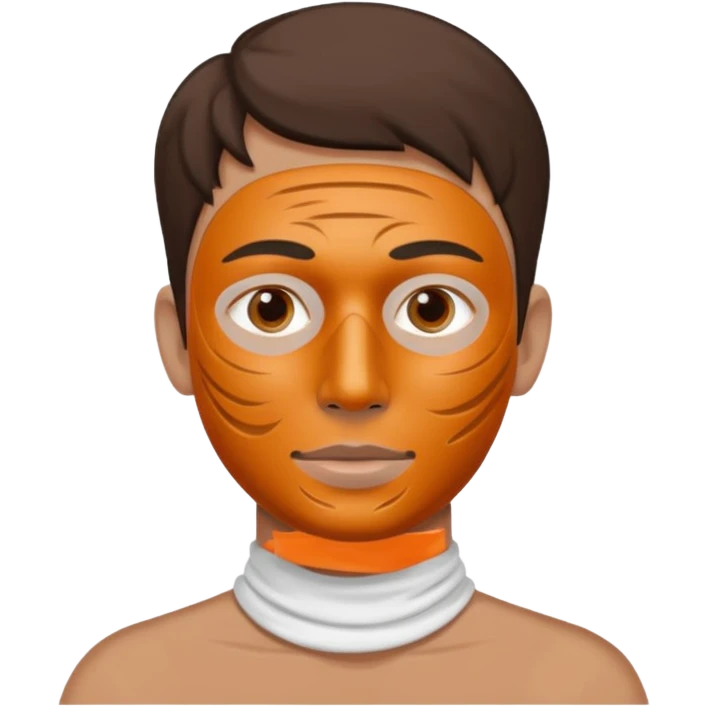 clay mask man emoji