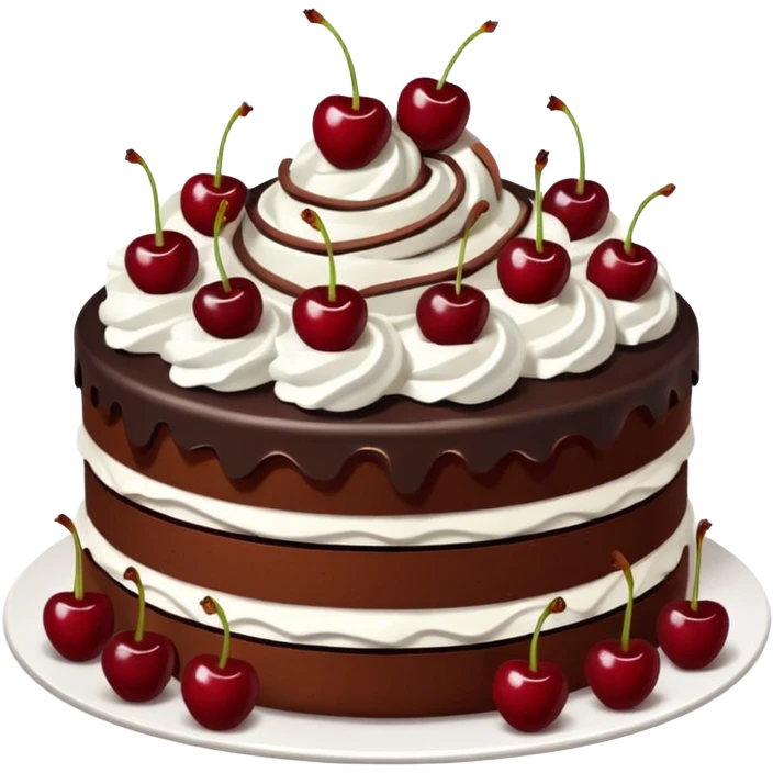 Black forest cake emoji