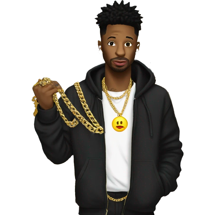 21 savage buying chains emoji