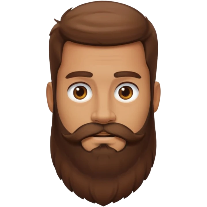 Guy with a really huge beard emoji