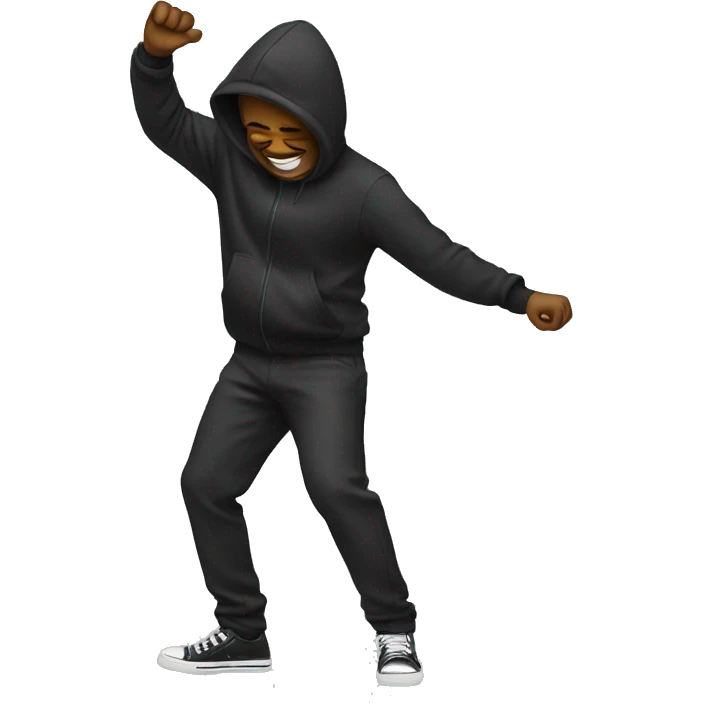 someone dabbing emoji