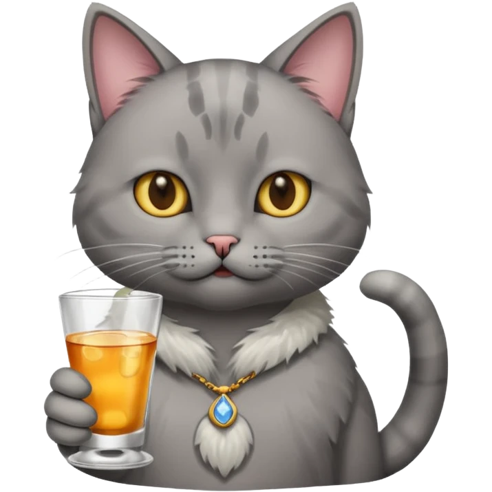 cat drink vodka emoji