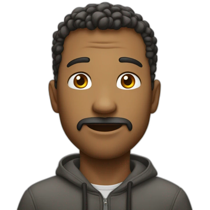 Homme levant les doigt vers le ciel emoji