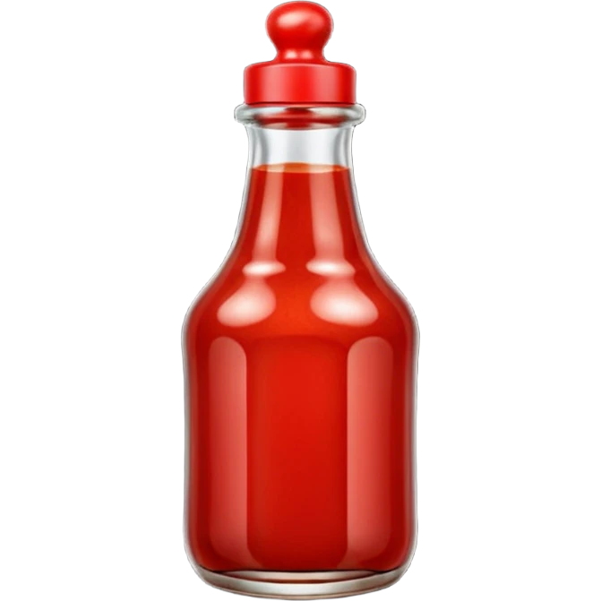 chilli bean sauce in a bottle  emoji
