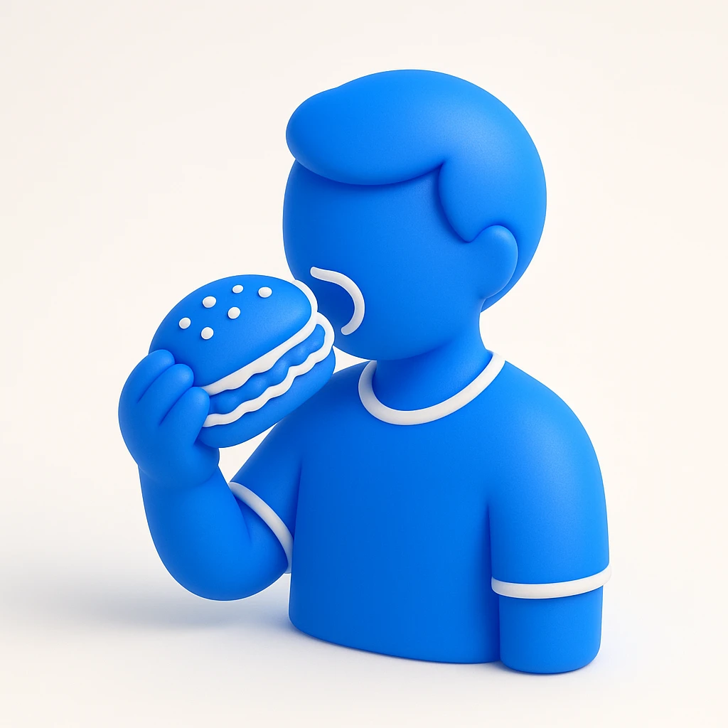 person eating sloppy joe emoji