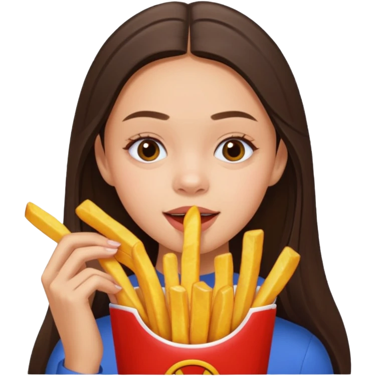 olivia rodrigo munching fries emoji