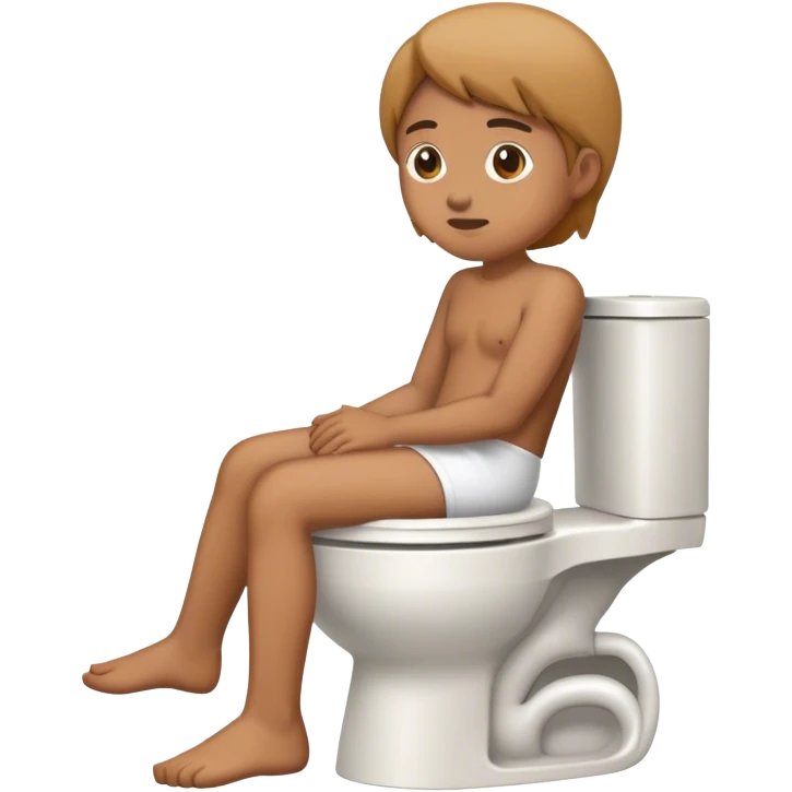Sitting on toilet  emoji