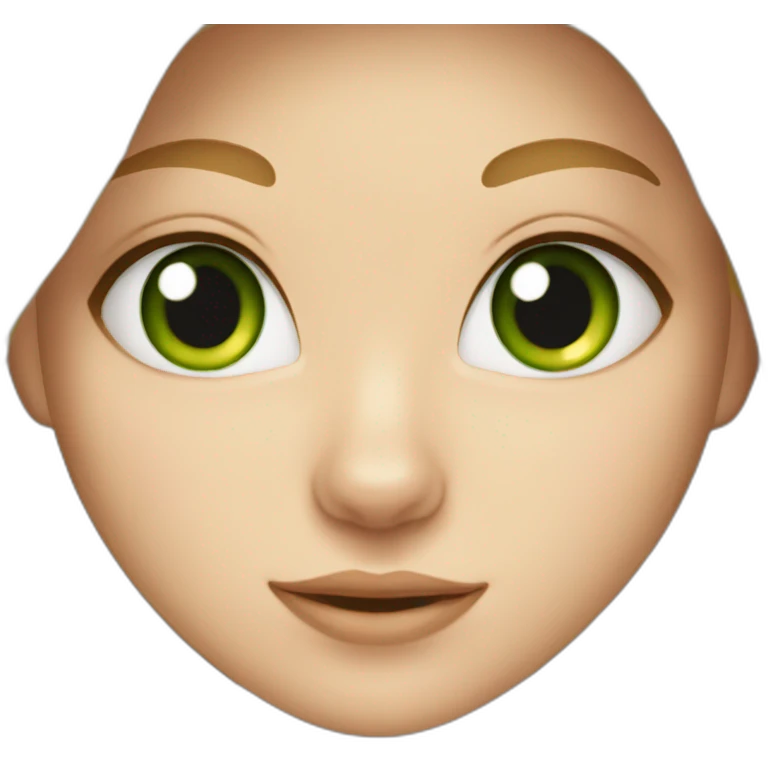 Cat female with long blonde hair an green eyes emoji