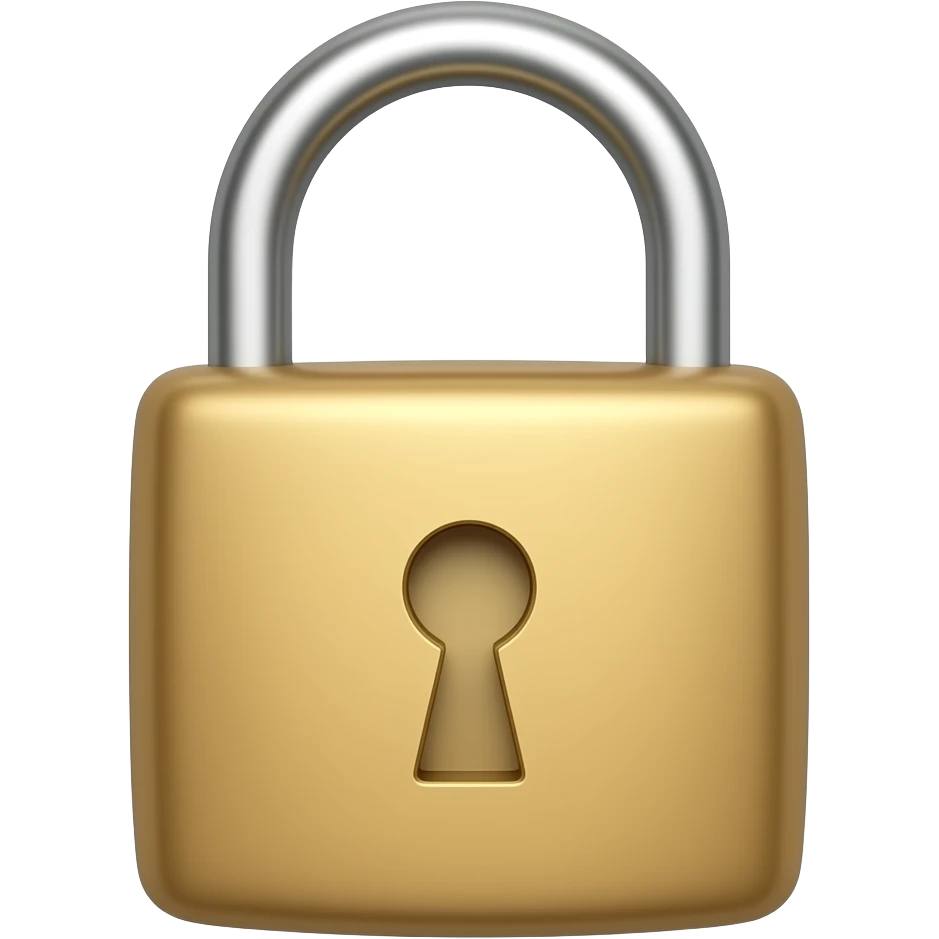 lock image in center of pdf emoji