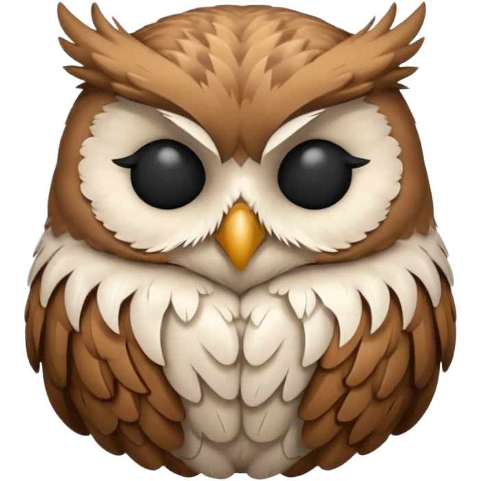 create a sleeping owl emoji emoji