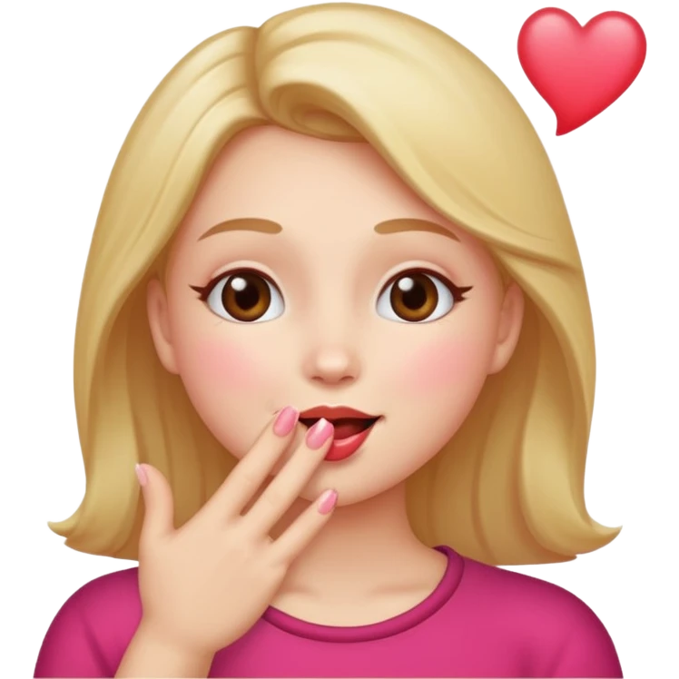 Blow a kiss emoji