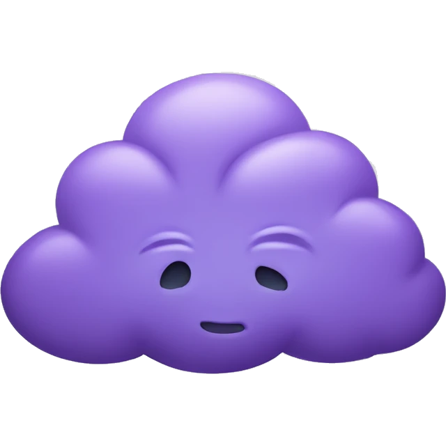 Purple cloud emoji