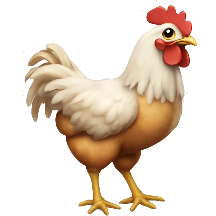 chicken with muscles  emoji