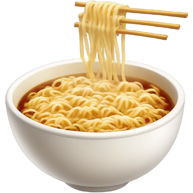 Ramen with eyes steaming emoji