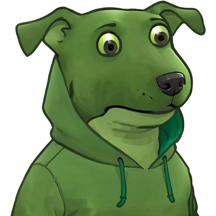 Dog Whereing a hoodie  emoji