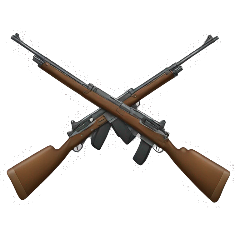 two crossed rifles emoji