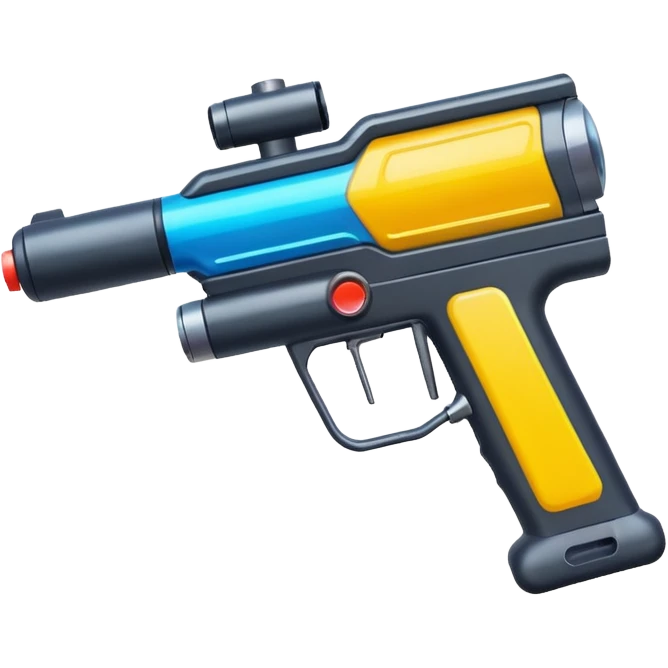 paintball gun multicolor emoji