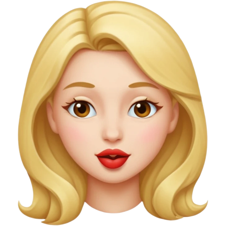 Girl kiss and wink emoji