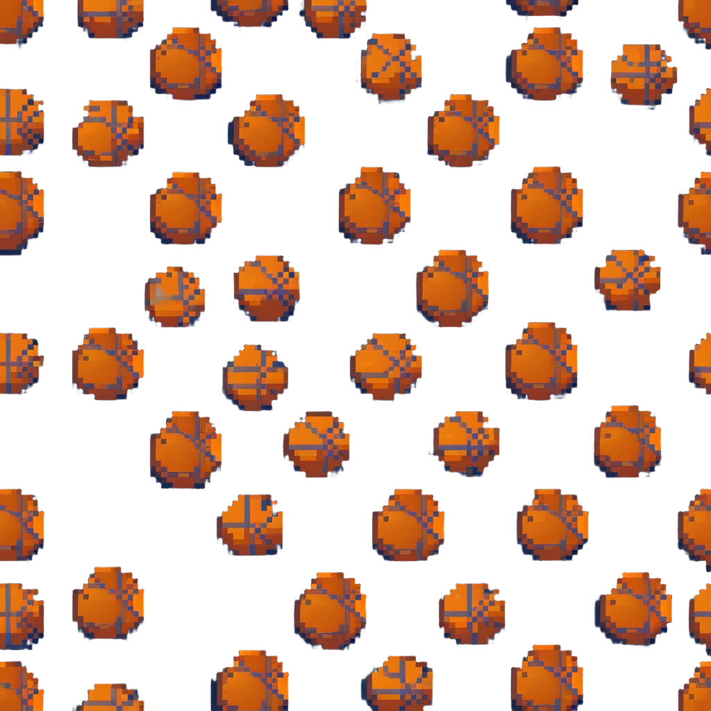 bronze basketball, copper-brown metallic surface with classic orange seams emoji