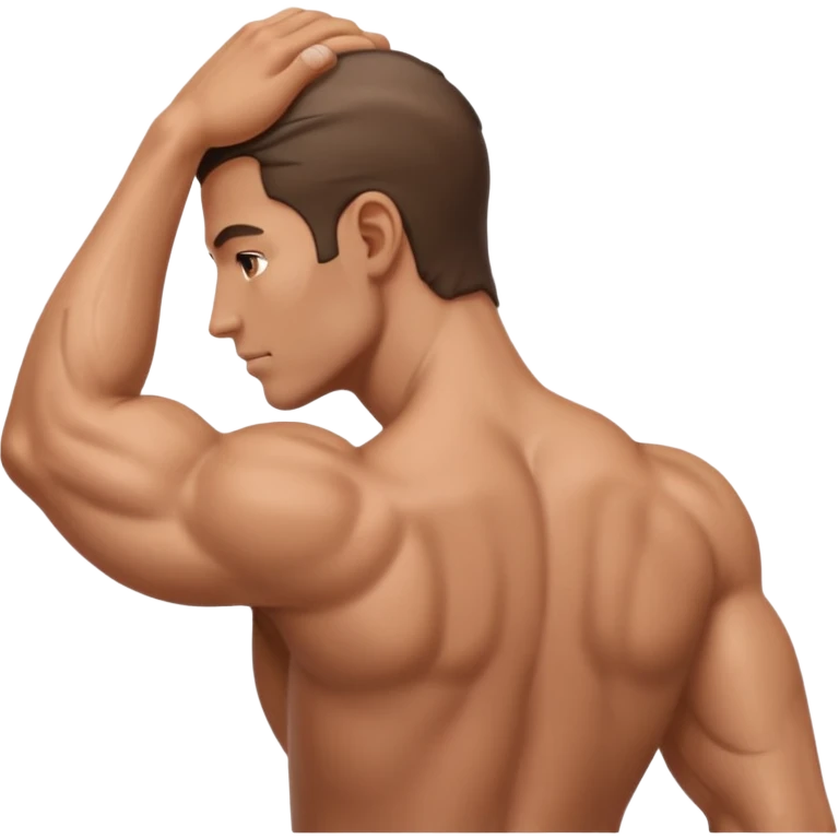 Man with back arched emoji