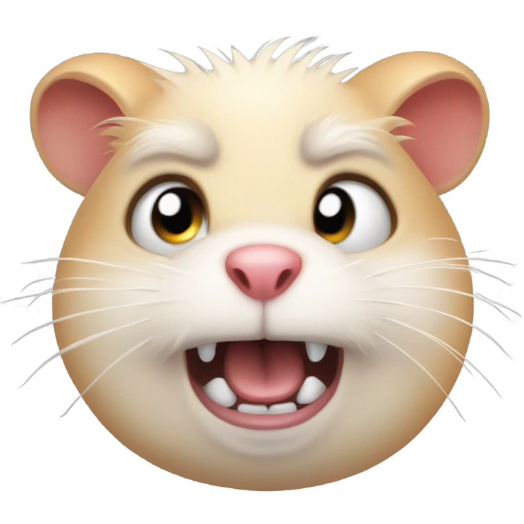 An angry hamster emoji
