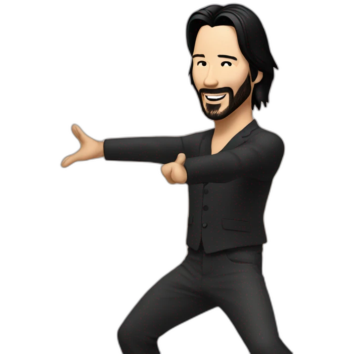dancing keanu reeves emoji