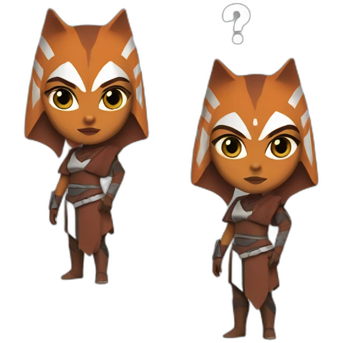 Ahsoka with a question mark emoji