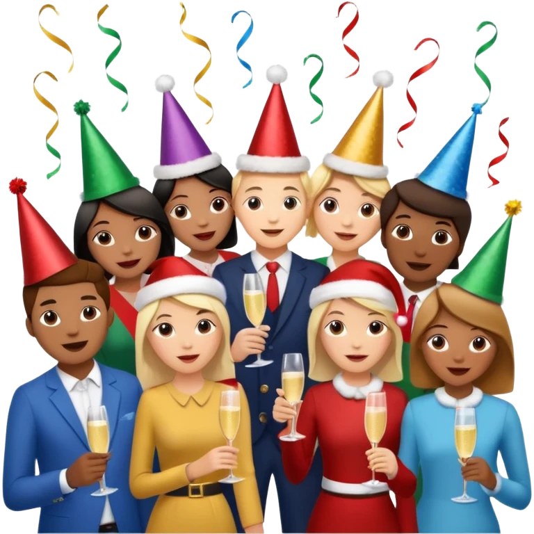 christmas work party decoration joy emoji