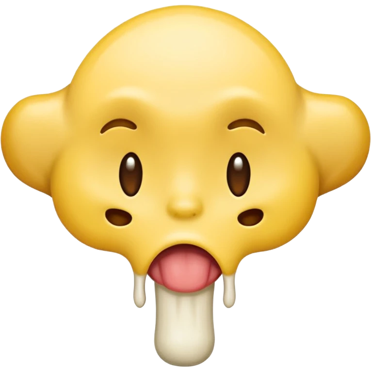 emoji drooling half yellow bone out emoji