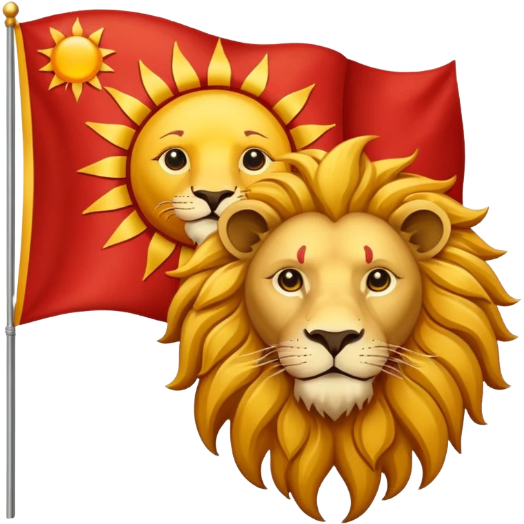 پرچم شیر خورشید emoji