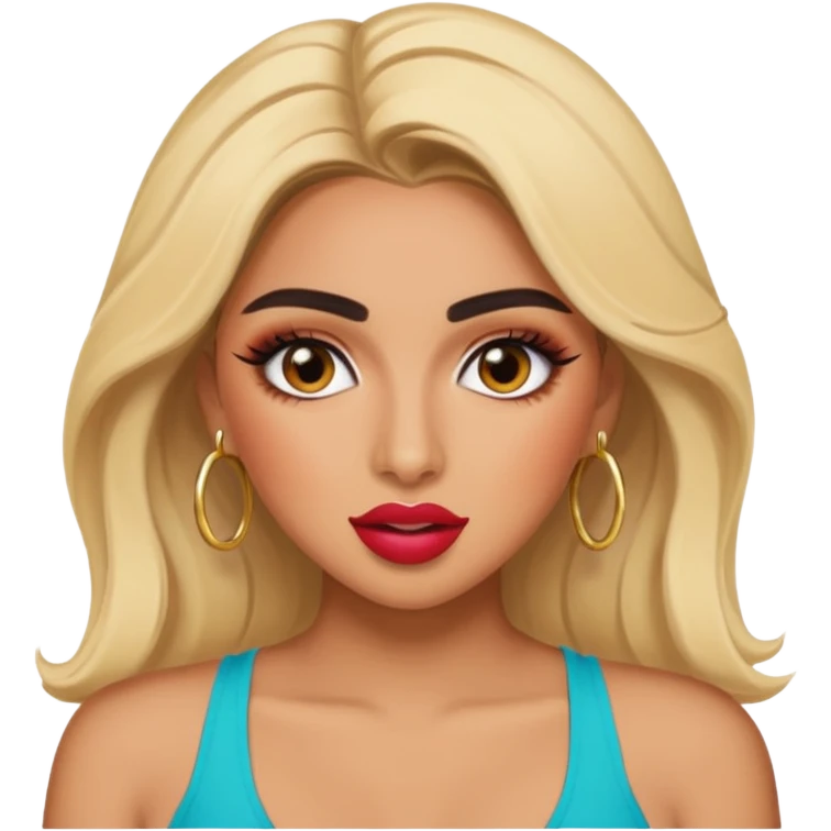 Huda from Love Island crashout face emoji emoji