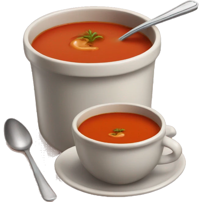 Tomato soup with gravy  emoji