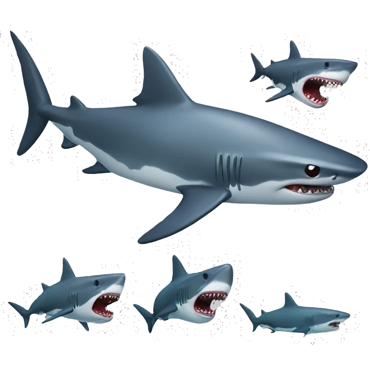 A dying shark emoji