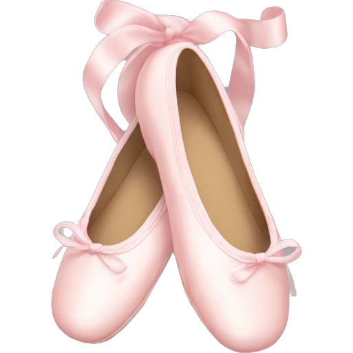 Pale pink ballet shoes emoji