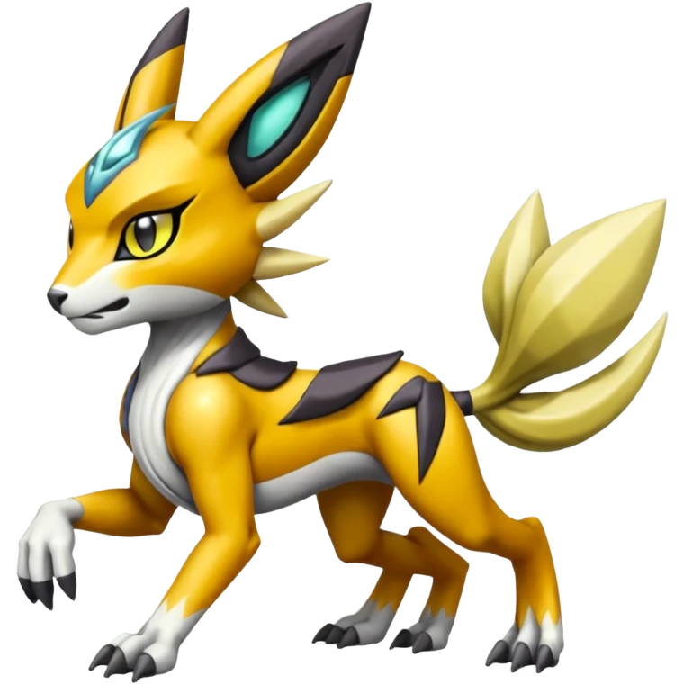 Meloetta-Renamon-Wargreymon-Protogen-Pokémon-Digimon-Fakémon-fusion-hybrid-creature emoji