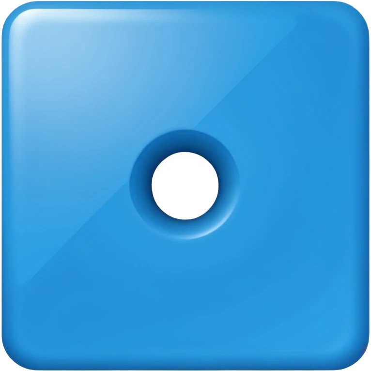 Exact Roblox app icon. One thick white square rotated exactly 45 degrees with a perfectly centered smaller square hole. Solid bright blue background (#2D8CFF). Flat, simple, no shadow, no gradient, no text. Perfect symmetry. emoji