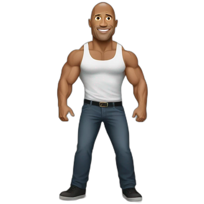 Dwayne Johnson avec Pier emoji