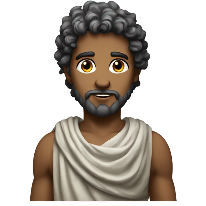 A Young greek Stone God emoji