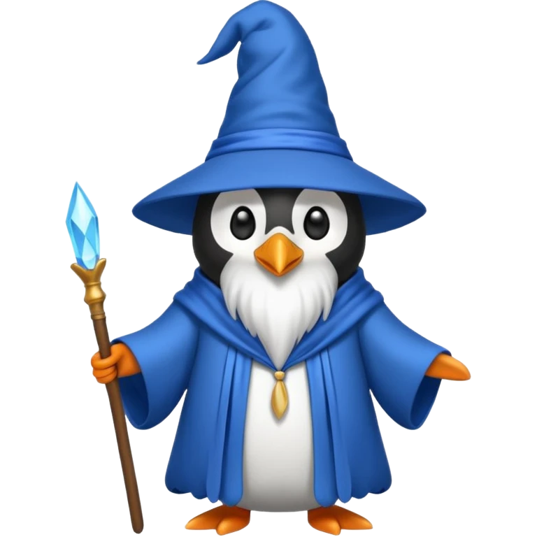 Penguin Wizard emoji