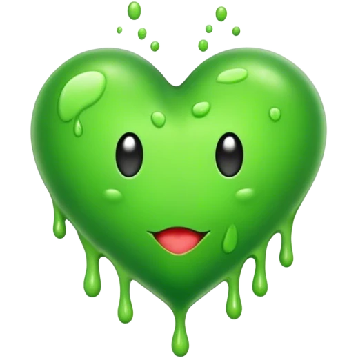 slime heart emoji