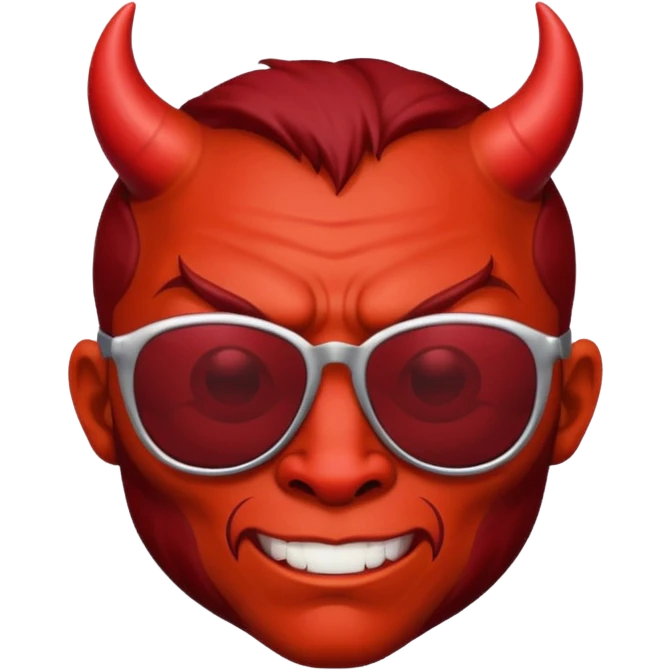 Devil wearing sunglasses  emoji