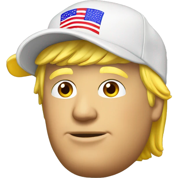Donald trump avec une casquette  emoji
